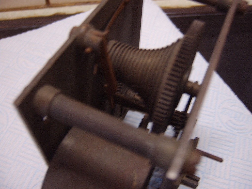 ANTIQUE Fusee Clock Spare or repair eBay