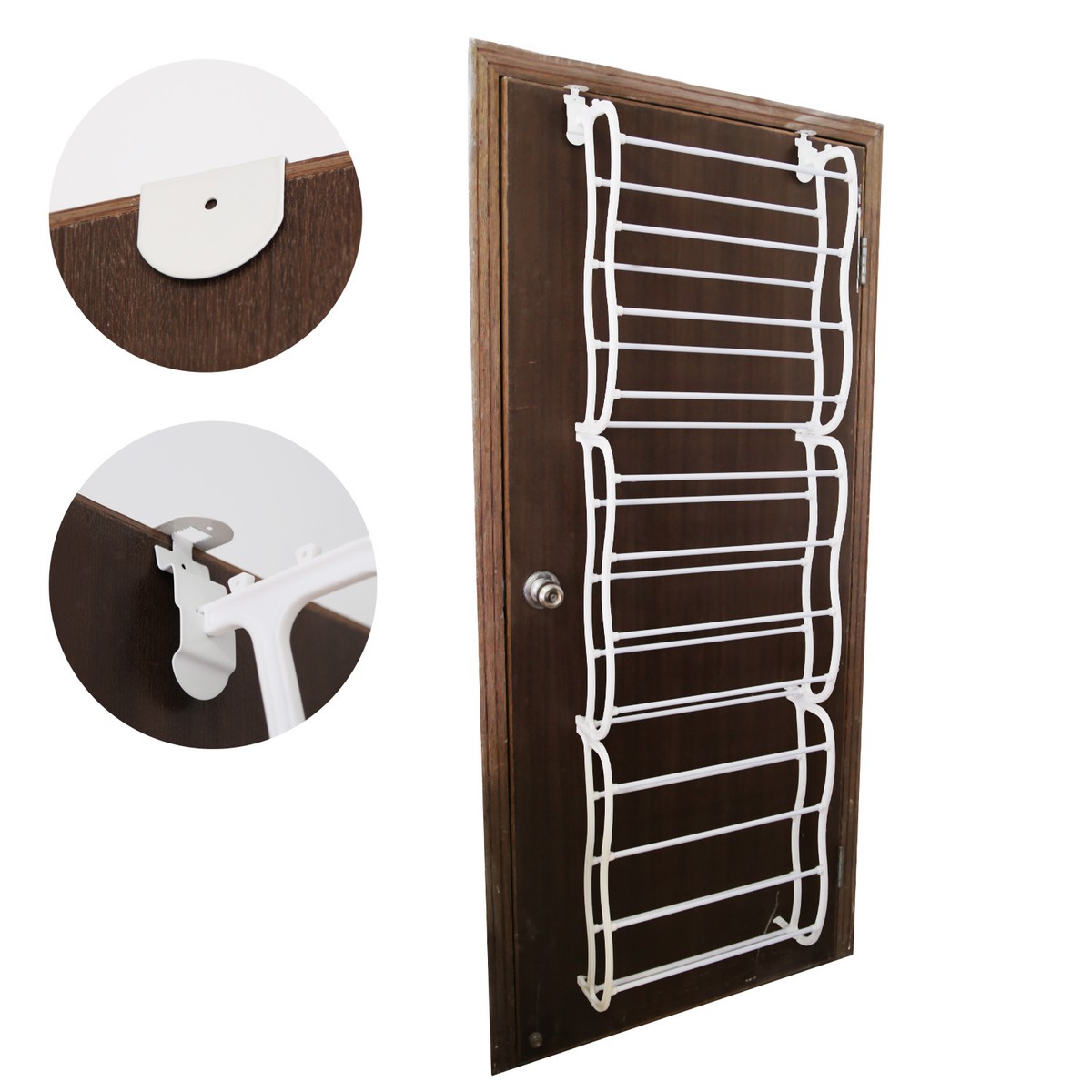 36 Pairs Over The Door Shoe Rack Wall Hanging Closet Organizer