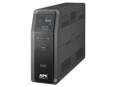APC BR1500MS2 1500 VA 900W 10 Outlets Back UPS PRO BR, SineWave, 2 USB Charging