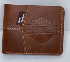 Harley Davidson Stylish Men's Genuine Leather Bifold Wallet For Men Wallets Gift