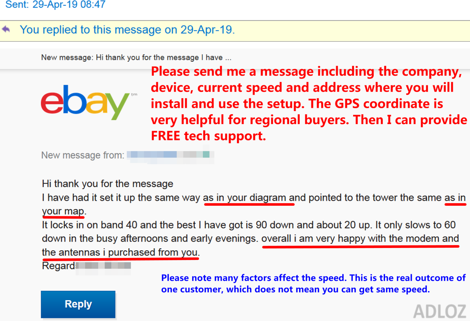 AllinOne High Gain External LPDA 4G Antenna Kit for Netgear Optus