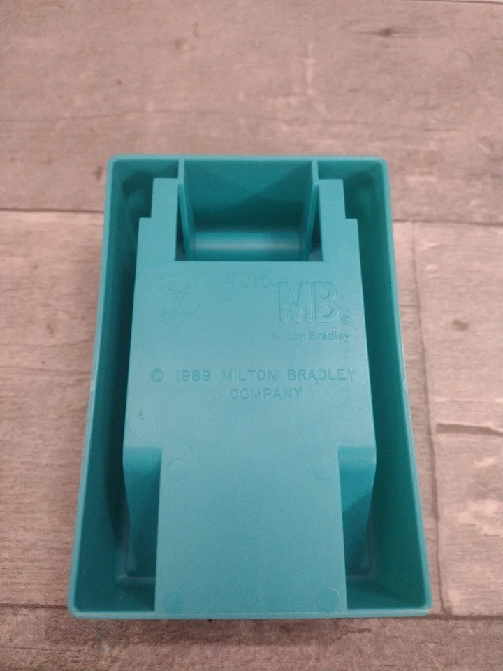 Vintage 1989 TABOO Game Replacement Pieces Parts Teal CARD HOLDER 2 - Image 3 of 3