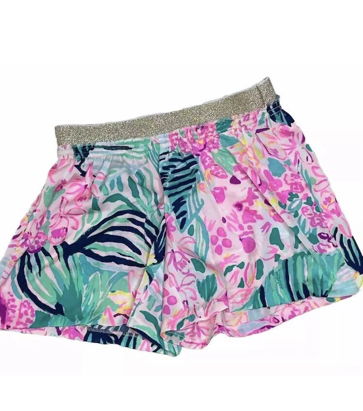 Шорты Lilly Pulitzer Rylan с цветочным принтом атласные женские лот из 2 XS - Изображение 3 из 4