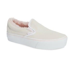 pale pink slip on vans