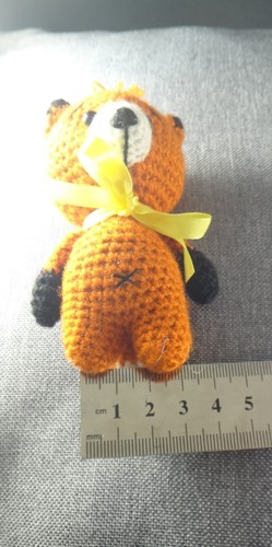 Juguetes de felpa de zorro hechos a mano de crochet para baby shower - Imagen 4 de 8