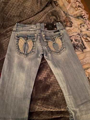 Angel Wing Bootcut Jeans Sz 25 