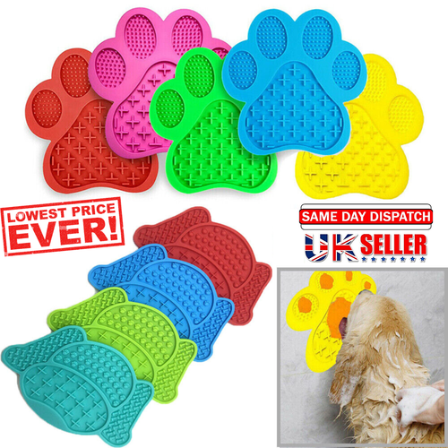 Pet Lick Mat Placemat For Dog Licky Wall Feeding Licki Silicone Food