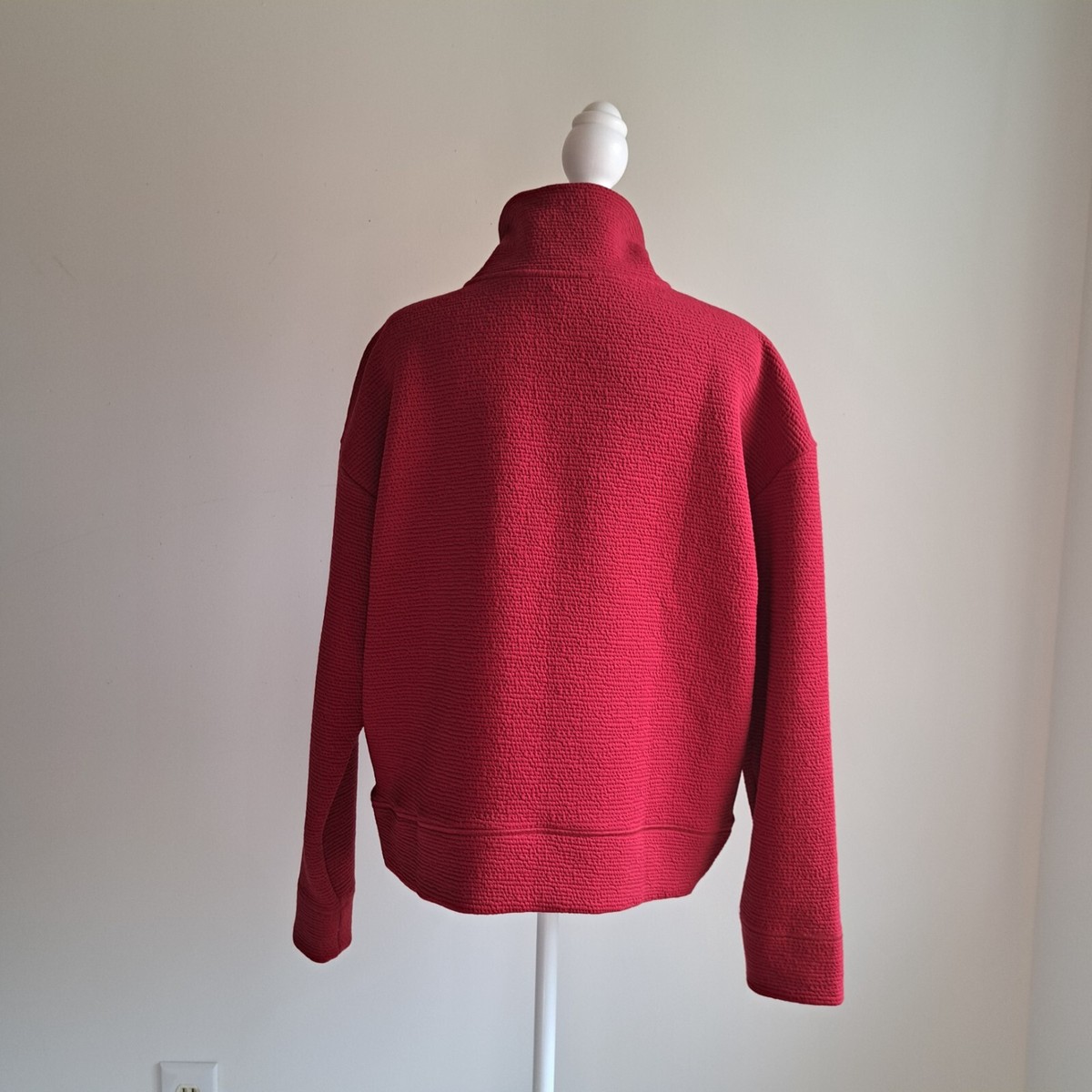 Banana Republic Factory M red track jacket coat active athleisure athletic yoga View 3