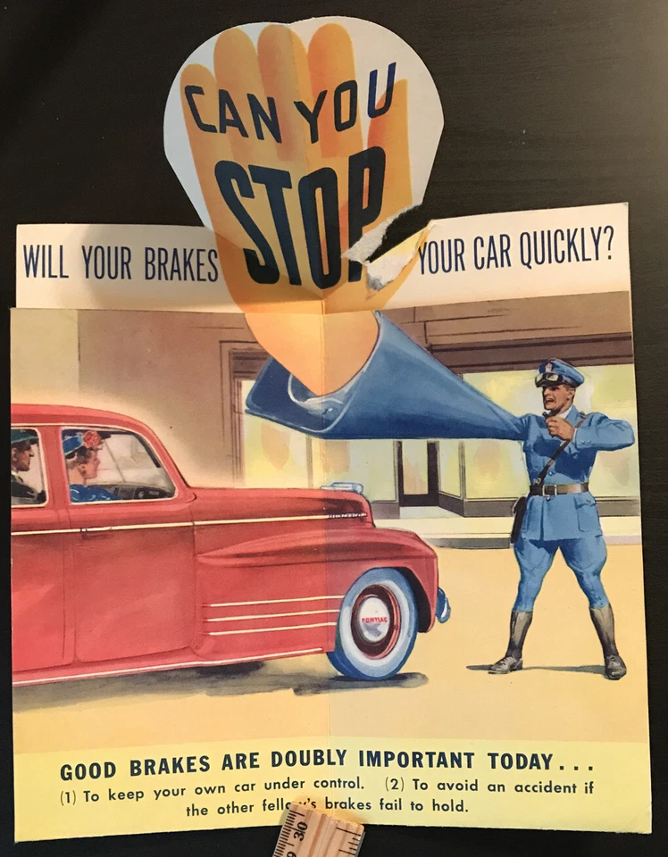 1940s Pontiac Torpedo advertisment Rare Original  - Image 4 of 4