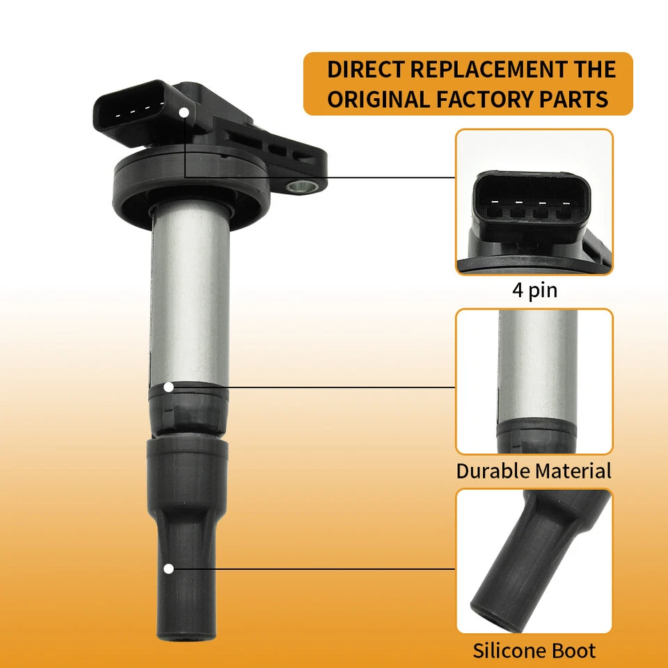 8X Ignition Coil +8X Iridium Spark Plug OEM for Land Rover Jaguar V8 UF519 UF533 - Image 3 of 4