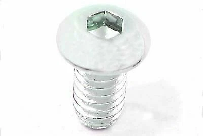 Allen Button Head Screws Chrome 1/4  X 2 for Harley Davidson by V-Twin