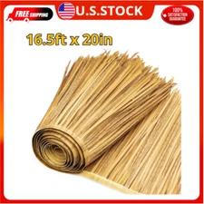 16.5ftx20inc Thatch Roofing Mexican Tiki Hut Grass Skirting Roof Artificial Palm