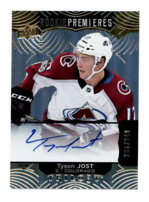 TYSON JOST 2017/18 UD TRILOGY ROOKIE PREMIERS LEVEL 2 AUTO RC #238/249 BF5043