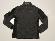 SPYDER Heather Gray Black Knit Full Zip Jacket Size XX-Large XXL NWT Mens
