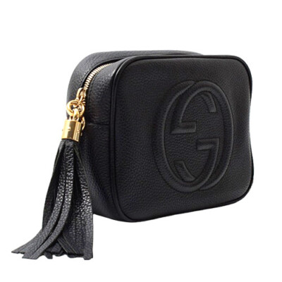 Gucci Soho Interlocking Small Disco Bag GG Logo Leather Gucci Soho Interlocking Small Disco Bag GG Logo Leather