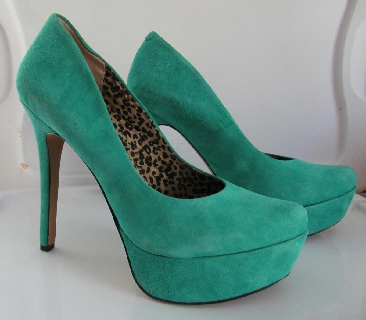 JESSICA SIMPSON WALEO AQUADISIAC SUEDE LEATHER HIGH HEEL PLATFORM