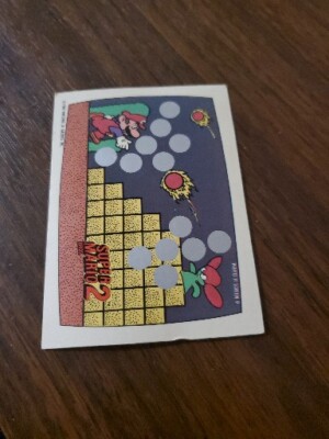 SUPER MARIO BROS 2 1989 Topps Nintendo Scratch-Off Screen 