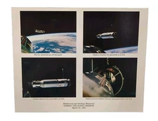 NASA Photo Gemini VIII & Agena Mission with 4 Views of the 2 Spacecraft 1966