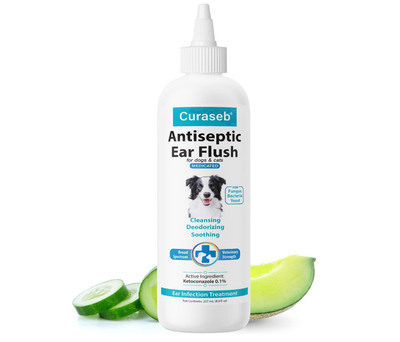 Curaseb Dog Ear Infection Treatment Solution   Soothes Itchy & Inflamed Ears   C