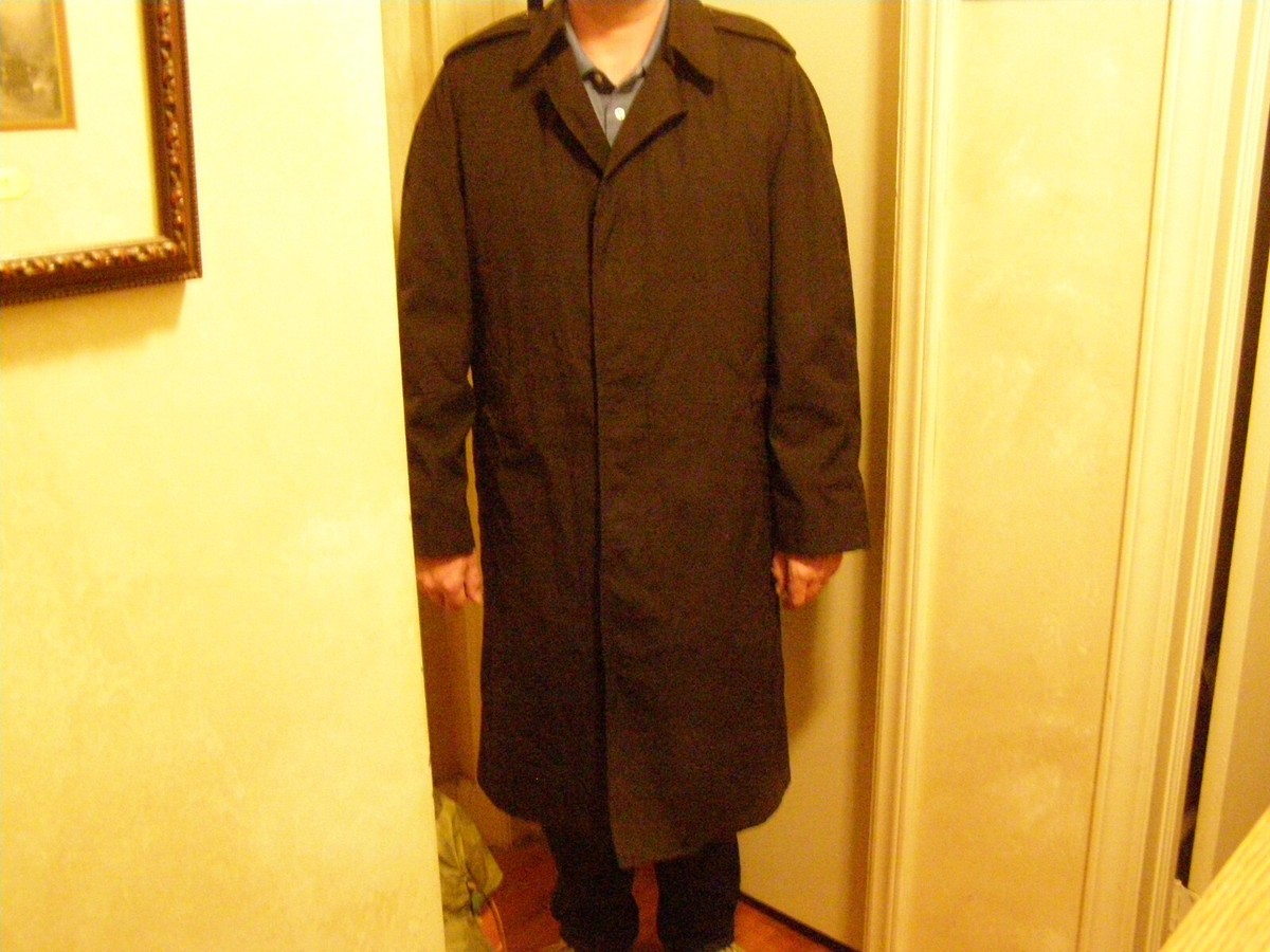 Vintage US Army All Weather Coat Trench Coat With Removable Liner Black  Size 38R