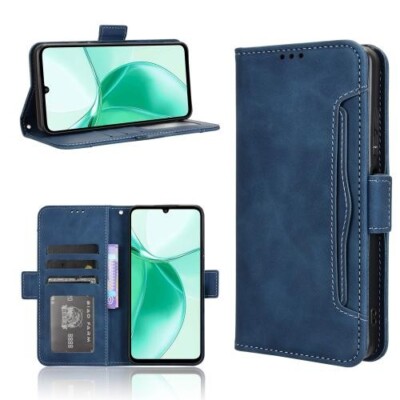 For ZTE Blade A35e Z2466 Skin Feel Calf Texture Card Slots Leather Phone  Case