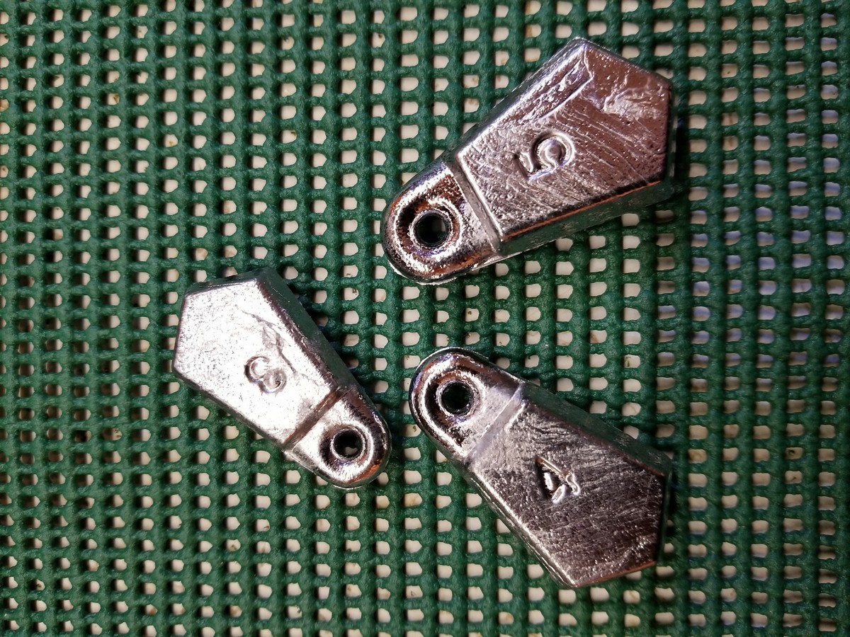 Flat Bank sinkers, weights, fishing, lead