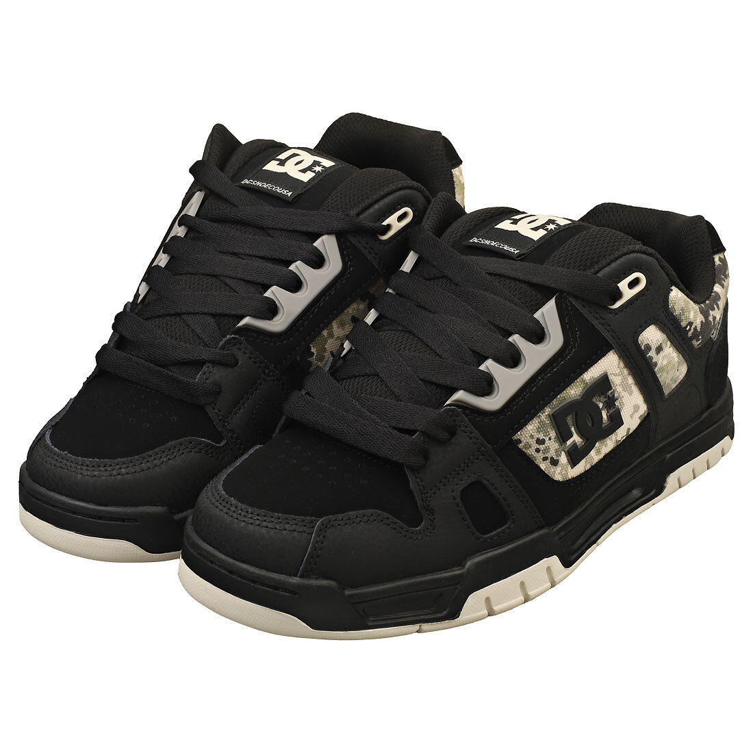 DC Shoes Stag Mens Skate Trainers in Black Grey - 12.5 US | eBay