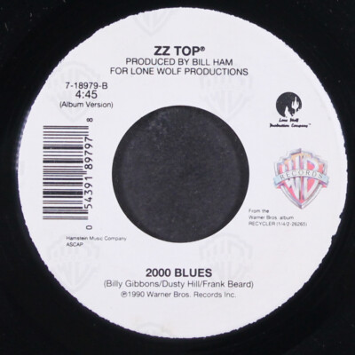 ZZ TOP: viva las vegas WB 7'' Single 45 RPM