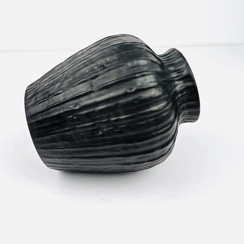 Jarrón de colección ROSENTHAL Studio Line porcelana negra negro Martin Freyer Alemania Occidental - Imagen 7 de 14