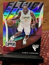 2020-21 Panini Flux Fluid Silver Prizm Kawhi Leonard #12