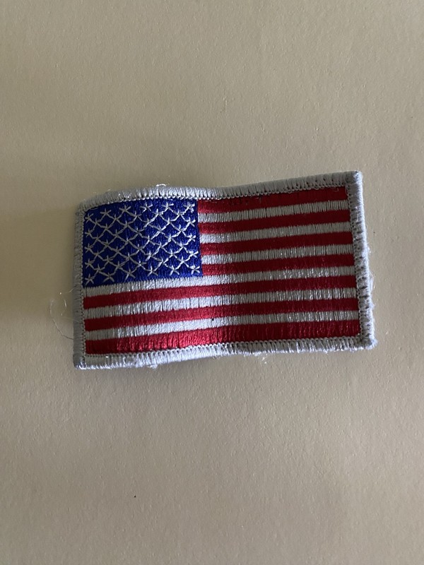 USA FLAG IRON ON PATCH 3.5x2” United States America Embroidered Sew on