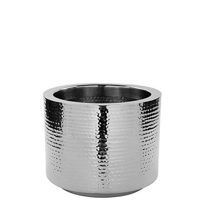 Fink Übertopf NOSSA DH 27.50x22 cm silber Blumentopf Blumenkübel
