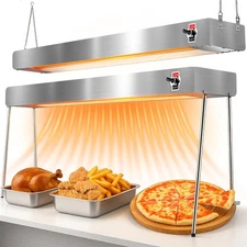 36-Inch Food Heat Lamp Warmer - Stainless Steel Infrared Strip Electric Heate...