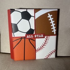 New 40 Pg 4x6 Photo Album All Star Sports Brag Book Baseball Basketball Football