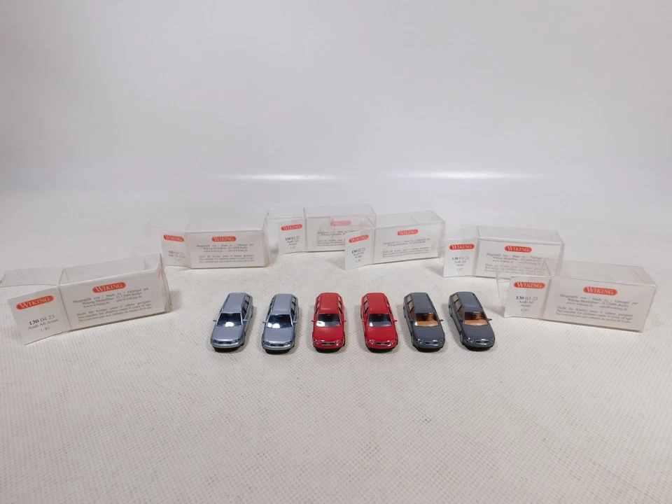 Audi A6 Avant 1:87 H0 6X PKW 130 02 23 130 03 23 Mint Box #EG725-0,5 - Immagine 4 di 4