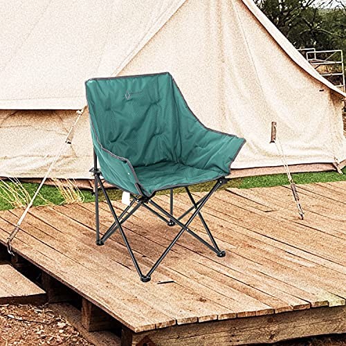 ARROWHEAD OUTDOOR Portable Folding Camping Quad Chair, Supports 250lbs - Green