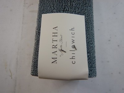Chilewich Martha by Martha Stewart Heathered Shag Runner in Sea - 2'x6'