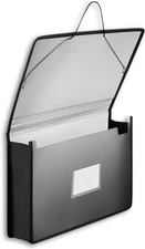 Plastic Expanding File Wallet, Plastic Envelopes with Elastic Closure, 