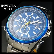 Invicta Aviator 47818 Pilot Design Rotating Bezel Used From Japan