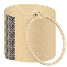 18 PCS Embroidery Hoops Set, 8 Inch Adjustable Cross Stitch Rings in Bulk for...