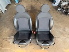 BMW Mini One/Cooper/S Halbleder/Stoff Vordersitze (schwarz) R57/R58/R59