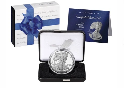 2026 P Congratulations Set American Eagle 1oz Silver Proof Coin CONFIRMED/SEALED