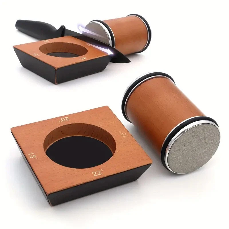 Wooden Rolling Knife Sharpener Kit For Straight Edge Roller Knife Sharpening
Opens in a new window o