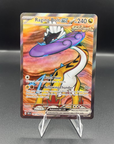 Raging Bolt ex 196/162 Ultra Rare Temporal Forces Pokemon Holo Near Mint