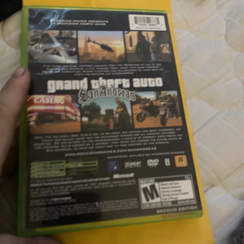 Grand Theft Auto: San Andreas (Original OG Xbox) With Manual Tested Black Label - Image 4 of 4