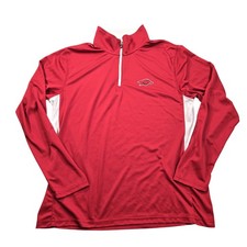 Arkansas Razorbacks Shirt Mens Large Red NCAA Basketball Campus Heritage 1/4 Zip