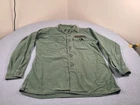 Vintage US Army Shirt Mens Medium Green Rare 60s Military Field Gear USA Vietnam