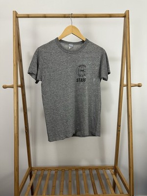 VTG 80s Rescue College Staff Rayon Tri-Blend Paper Thin Burnout Worn T-Shirt L