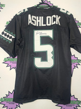 POFELE ASHLOCK  SIGNED HAWAII WARRIORS FOOTBALL JERSEY  *EXACT PROOF*