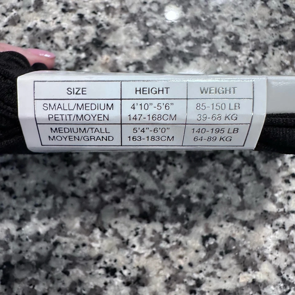 Medias para mujer Jessica Simpson negras cavier sin pies con volantes talla M/T Style06777 Foto 4 de 4